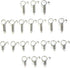 20Pcs Spring Door Latch for Cages Metal Finger Spring Hooks 2 Sizes Multi-Functional Wire Cage Spring Latch Security for Fixing Pet Cage Door Dog Cat Hamsters Bunny Bird Parrot Cages Hook