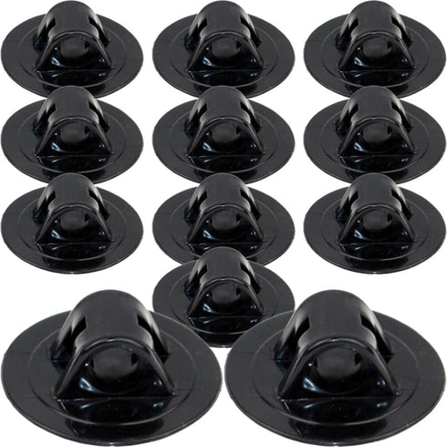 Veemoon 12pcs Motor Fixing Bracket, Plastic Motor Mount Clip for Outboard Motor Holder Kayak Supplies