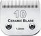 10 Blade Dog Grooming Clipper Replacement Blades, Compatible with Andis, Detachable Ceramic & Stainless Steel