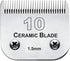 10 Blade Dog Grooming Clipper Replacement Blades, Compatible with Andis, Detachable Ceramic & Stainless Steel