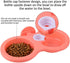 Double Dog Bowls, Dual Pets Hanging Pet Bowl for Food and Water Feeder, Plastic for Small Medium Dogs Cats