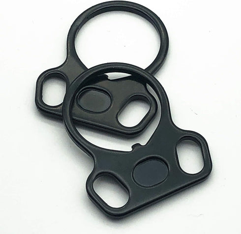 Two Point Sling Mounts, 2-PCS Durable Heavy-Duty Sling Attachment Ring in Black