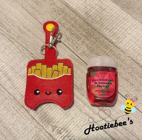 Generic French Fries Hand Sanitizer Holder Key Fob