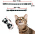 Cat Collars Breakaway with Bell and Bow Tie, Adjustable Safety Plaid Design for Kittens (6.8-10.8in) - Black Plaid