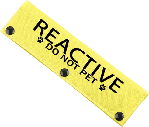 JXGZSO Reactive Not Aggressive Do Not Pet Dog Leash Sleeve, Reactive Dog Leash Wrap