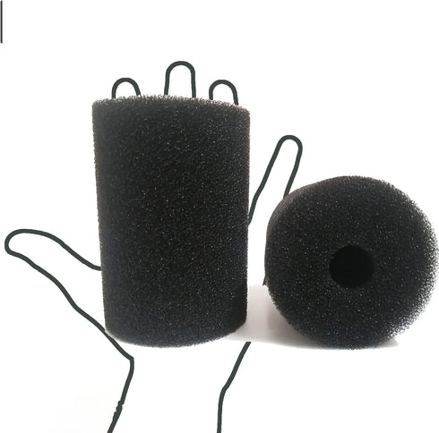 2 Pack X-Large Foam Filter Sponges for Canister Filters and Aquaclear 70/110 Filters, Round Pre-Filter 5.91" x 4.13"