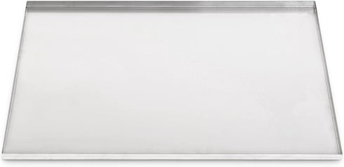 23.5" x 17.5" Metal Replacement Dog Crate Pan, Chew Proof Crack Proof Pet Kennel Tray, Galvanized, 1" H