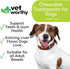 60ct Vet Worthy Chewable Toothpaste - Dog Teeth Cleaning Chews with Propolis & Zeolites - Toothpaste for Dogs - Tartar