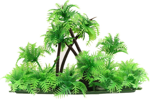 balacoo Plastic Aquarium Coconut Plants, Artificial Palm Model Trees for Fish Tank Decorations and Scenery