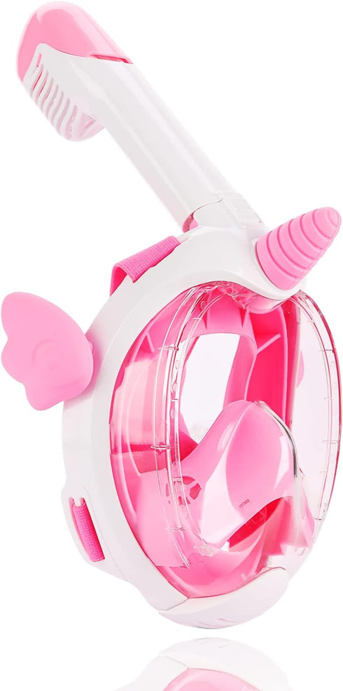 Snorkel Mask for Kids, Full Face Unicorn Snorkeling Gear with 180° Panoramic View