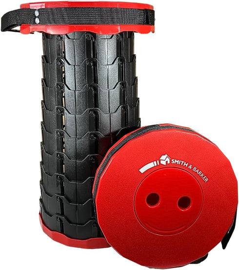 Smith & Barker Upgraded for 2025 Premium Telescopic Folding Stool for Adults and Children Outdoor