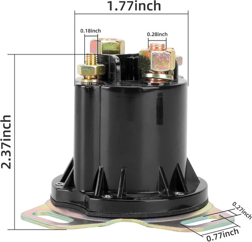 Roykaw Golf Cart Solenoid 48 Volts 150A - 4 Terminal for 48-Volts EZGO RXV Electric Golf Cart