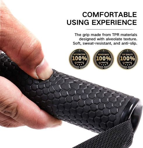 INNSTAR Upgraded Heavy Duty Exercise Handles, Resistance Bands Handles with Solid ABS Core Grips