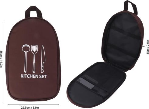 Set,Travel Camping Travel Cooking Utensils Bag,Camping Cooking Utensils Cookware Pouch Bag with Handle for BBQ Camp