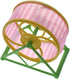 Hamster Exercise Wheel, Silent Running Wheel with Stand for Hamsters, Random Color, 1 PC