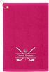 Personalized Passion Golf Towels with Corner Grommet - 16"x26" Customized Velour Cotton