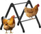 BHSAUGXI Chicken Roosting Perch, Adjustable Chicken Perch for Coop, Training Chicken Roosting Perches
