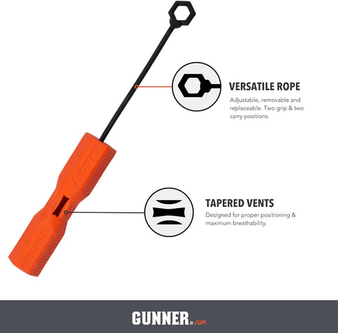 GUNNER Dog Training Bumper with Adjustable Rope - Interactive Retrieval Dummy for Small Medium Large Dogs