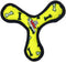 TUFFY Ultimate Boomerang Dog Toy - World's Tuffest Soft Toy with Squeakers - Durable, Strong & Tough (Junior, Yellow