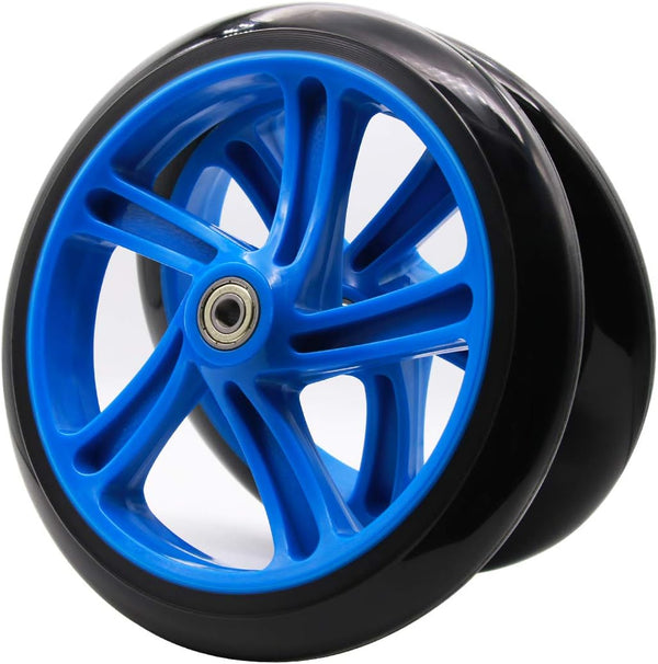 Z-FIRST 2PCS 200mm Adult Scooter Wheels with ABEC 9 Bearings for Razor and
