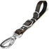 Leather Short Dog Leash, Adjustable Length, Extra Thick Genuine Heavy-Duty Handmade with Extension Function (Width:
