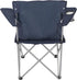 CDTYUIN Quad Folding Camp Chair with Cup Holder (Dark Blue)