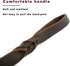 Leather Heavy Duty Dog Leash, 3ft Upgrade Widen Clip, Braided Waterproof Training Leash for Small, Medium, Large Dogs,