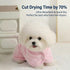 SDCSDC Dog Bathrobe Super Absorbent Towel for Small Dogs Cats Fast Drying Dog Robe Coat with Hood Puppy Cat Bath Towel