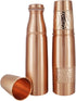 Set of 2 Copper Water Bottles with Copper Tumblers - 1000 Ml Capacity for Ayurveda Health Benefits