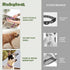 Waterproof Dog Collar, 100% Washable, Odor Proof, Easy to Clean, Quick-Dry, Soft Flexible Durable with Zinc Alloy