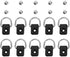Kayak D Ring, 10pcs Quality Tie Down Loop Safety Deck Fitting with M6 Screws