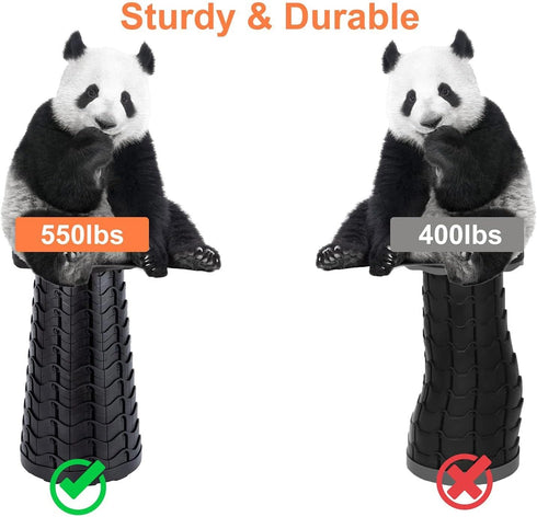 VOLIXOD 550lbs, Foldable Telescoping Stool Portable, Retractable Stool for Adults, Upgraded Collapsible Folding Seats