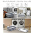 3 ddLUCK Multi-Functional Collapsible Pet Bathtub with Drainage Hole, Handled Dog Bath Tub, Portable Indoor Outdoor