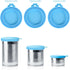 3 Pack Pet Food Can Covers, Universal Safe Silicone Lid Covers for Dog & Cat Food (green+blue+orange)