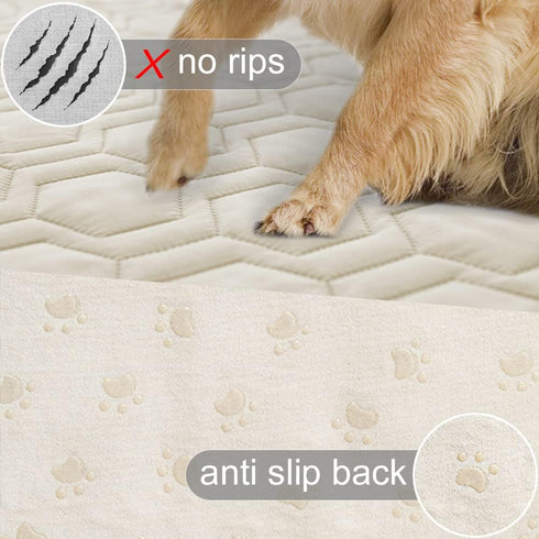 Waterproof Anti-Slip Dog Bed Cover and Pet Blanket, Sofa Pet Bed Mat, Incontinence Mattress Protectors for Most Pets,