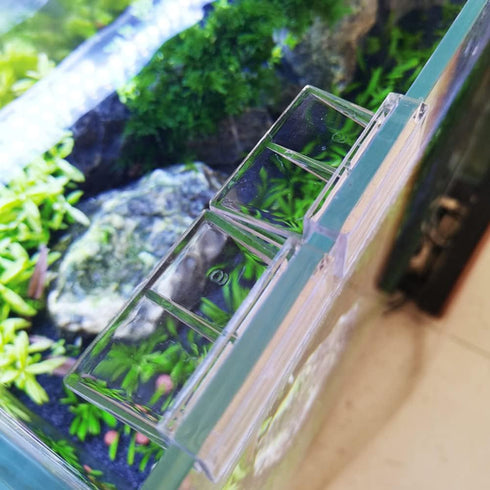 8pcs Clear Acrylic Aquarium Glass Cover Clip Support Holder for Fish Tank (5mm)
