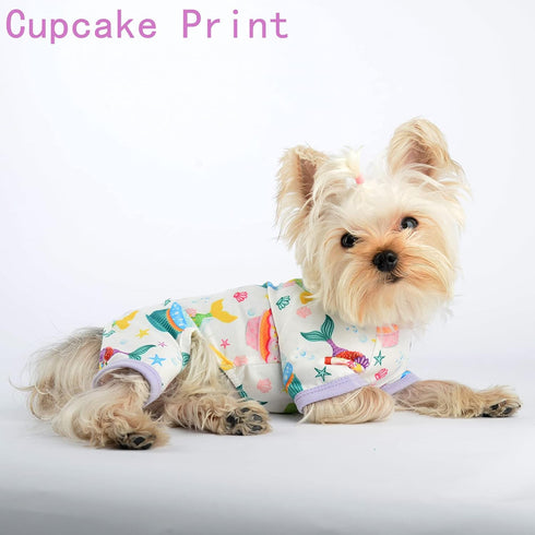 Dog Clothes for Small Dogs, Cute Pajamas for Tiny Chihuahua & Yorkie, Spring Summer Shirt, Jumpsuit & Cat Onesie Apparel