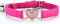 CHUKCHI Heart Bling Cat Collar with Safety Belt and Bell, Adjustable 8-11 Inches