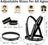 Reflective Running Gear - Reflective Vest & Reflective Armband & Reflective Belt 3 Pcs Set for Night Safety