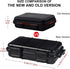 Watertight Box Outdoor Utility Dry Box, Shockproof Waterproof Case with Foam for Fishing, Camping