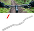 Mountain Bike Handlebar, Lightweight Aluminum Mountain Road Fixed Gear Handlebar 25.4mm (Silver)