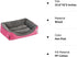 Barelove Square Large Dog Bed Mattress, Washable Pads, Room Waterproof Bottom (Hot Pink)