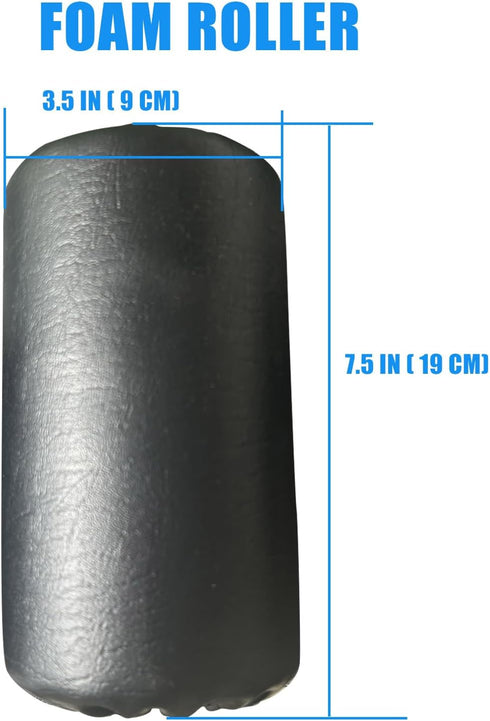 High Density Foam Roller, Replacement Foam Foot Pads for Home Gym Exercise Machines, Leather 7’’