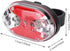 VGEBY1 2 Bike Tail Light, Colors Waterproof Battery Powered Bicycle Rear Warning Safety Light Cycling Accessory(Red)
