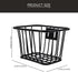 Toddmomy Bicycle Iron Basket Detachable Bike Basket for Adult Bikes Bike Rack Cycling Child Riding Frame by Toddmomy