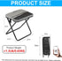 Generic 2-in-1 24x30x30cm, Portable Folding Stool with Crossbody Carry, Converts to Bag with Mesh Storage, Oxford