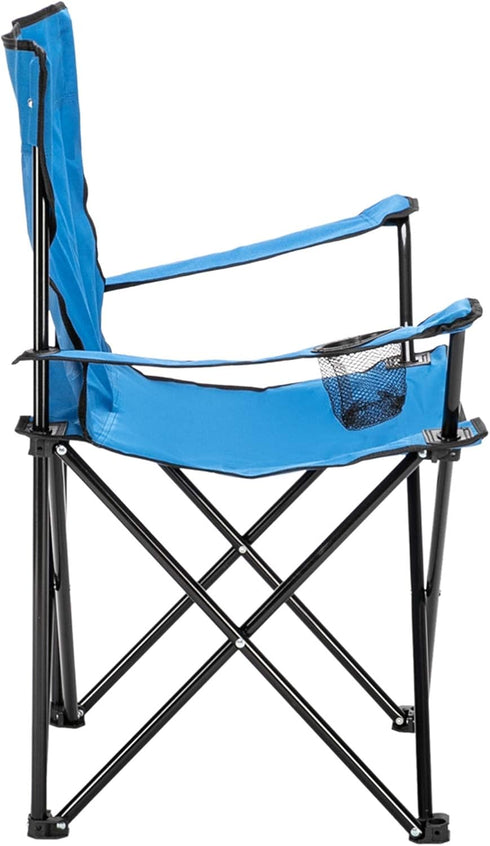 UDeuxff Portable Camping Chair,Small Camp Chair,Folding Chair,Beach Camp Chair,Sports Chair with Back & Cup