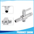 Single Way Air Valve Distributor for Aquarium Pump, Air Pump Control Valve (Silver Tone, 2pcs)