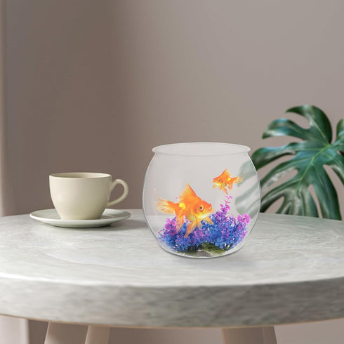 Transparent Clear Plastic Fish Bowl | Globe Fish Tank for Micro Landscape & Tabletop Fish Tank
