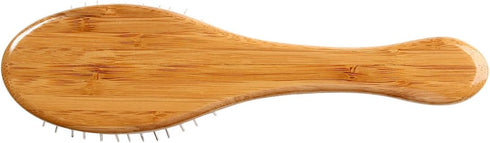 Bass Brushes Small Oval Wire Pet Brush with Bamboo Handle